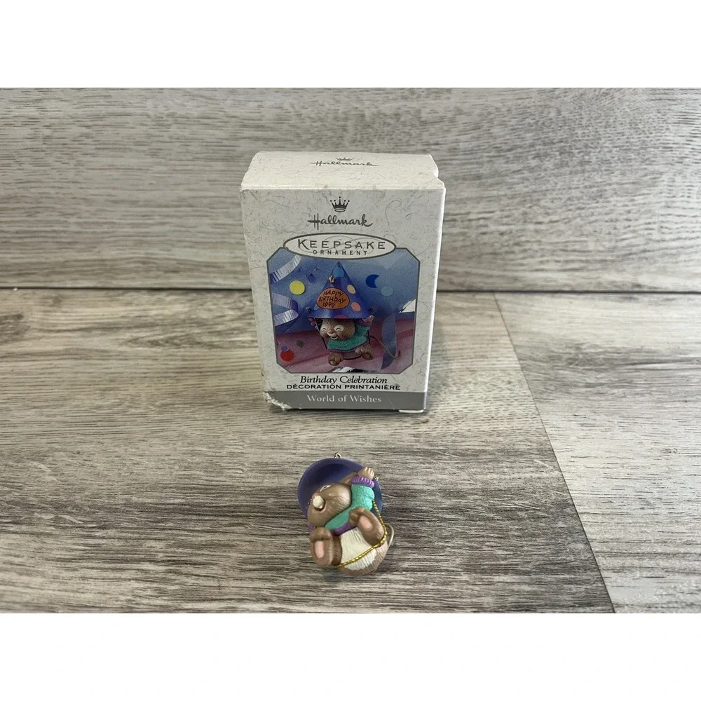 Hallmark 1999 Keepsake Ornament Birthday Celebration‎ World Of Wishes